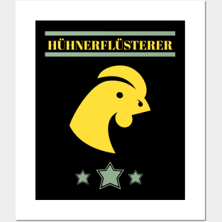 Hühnerflüsterer Landwirt Geflügel Bauer Henne Posters and Art